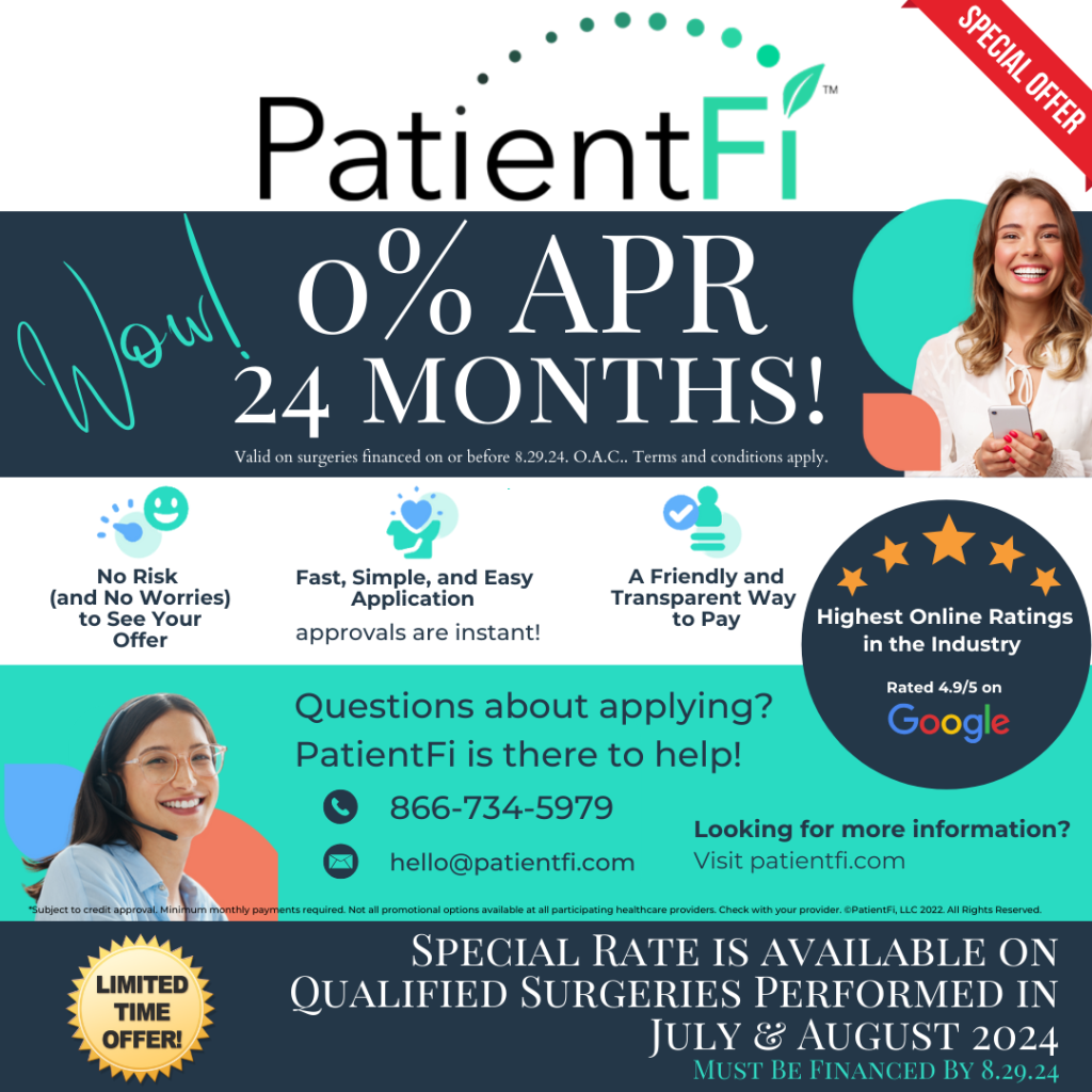 0% APR for 24 months with financing from PatientFi